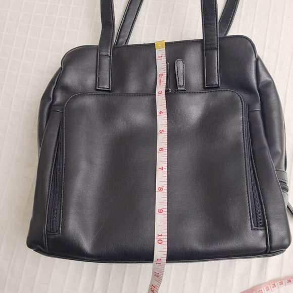 Worthington black leather shoulder bag with umbrella accessory - Picture 10 of 10